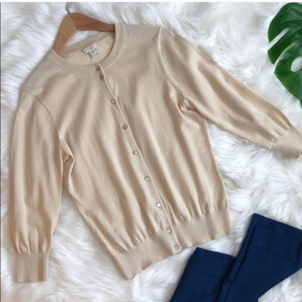 J. Crew Clare Cardigan in Ivory